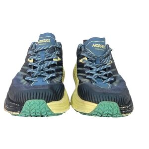 Hoka One One Women’s Speedgoat 4 Trail Shoes - Navy/Yellow/Teal